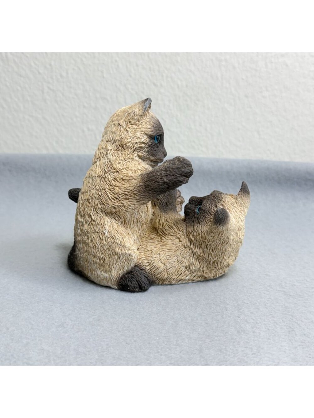 Vintage Stone Critters SC-368 Siamese Kittens Playing Figurine 1996 USA - Picture 11 of 14